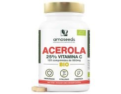 Suplementos veganos de vitamina C de acerola Amoseeds