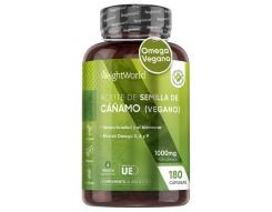 Suplemento de Omega 3 6 y 9 vegano de cáñamo